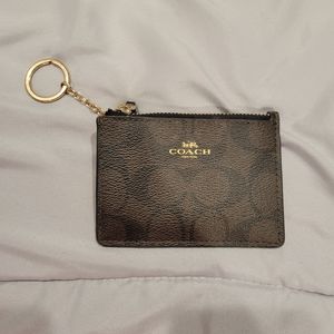 Coach ID holder keychain